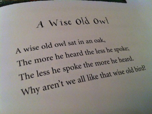 book, nursery rhyme and owl
