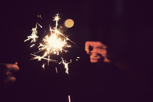 2011, cute, lights, sparkler