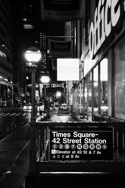 42 street, new york city, subway, times square