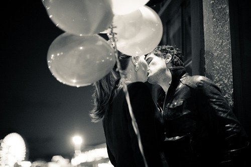 balloons, boy and gal