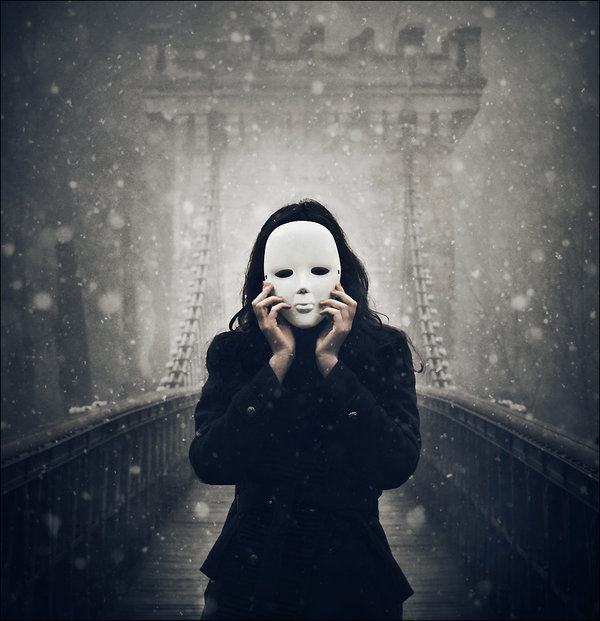 dark, deviantart and mask