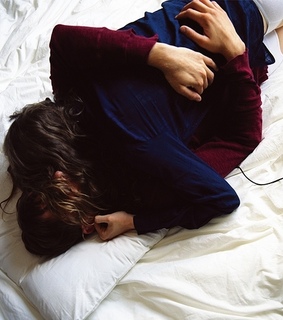 bed, couple and cuddle