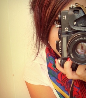 camera, girl and girl camera