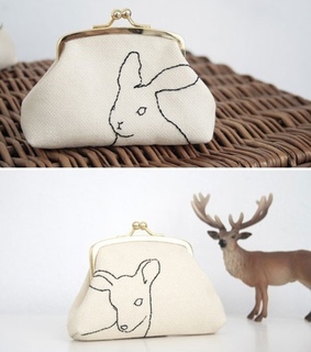 antlers, bunny and clasp