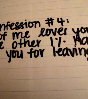 1 percent, 99 percent and confession