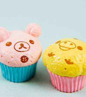 animals, bear and cupcakes