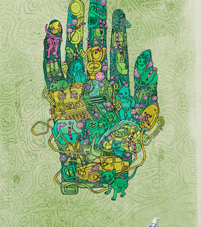 advertising, art and colorful