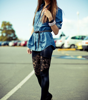 ay ban, belt and bracelet