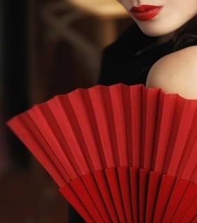 beauty, elegance and fan