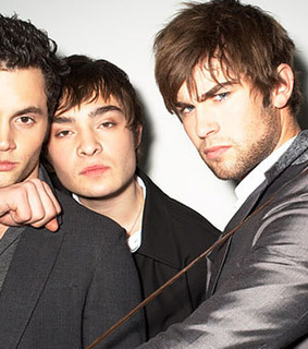 chace crawford, chuck bass and ed westwick