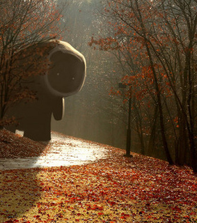 art, autumn and cartoon