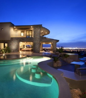 beach, house and las