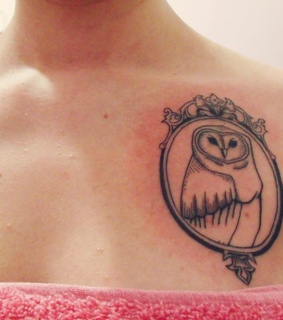 girl, old and owl