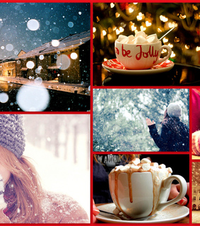 collage, hot chocolate and jolly