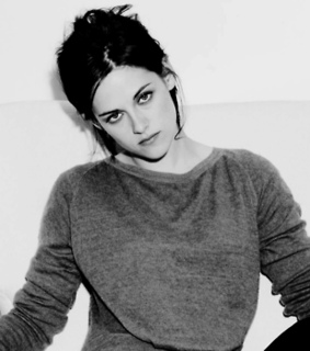 black and white, kristen stewart and model