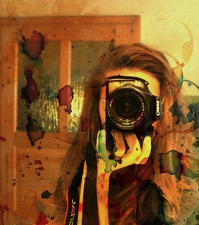 camera, canon and colorful