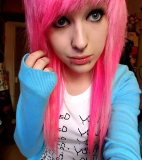 alternative, beautiful and colored hair