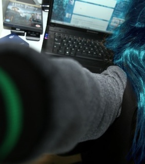 alternative, aquamarine and aquamarine hair