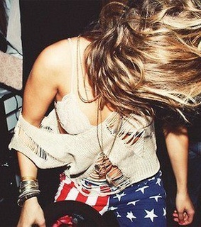 blond, blouse and bracelet