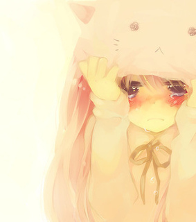 anime, cat and cry