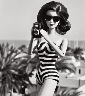 barbie, black and white and cool