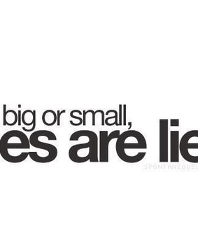 lies and text