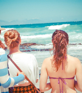 beach, beautiful and best friends