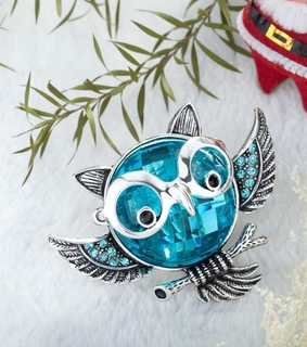 antique owl ring, crystal owl ring and owl cocktail ring