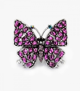 antique large butterfly ring, cocktail large butterfly ring and crystal large butterfly ring