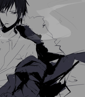 anime, black and white and boy