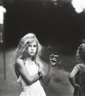 black and white, cigarette and girl