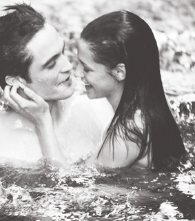 black and white, couple and kristen stewart