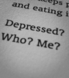black and white, crazy and depressed