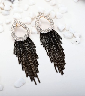 chain tassel earrings, chic and cute