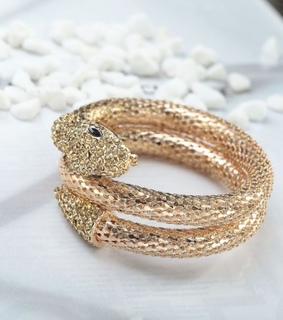 coiled snake bracelets, coiled snake wrap bracelets and crystal snake bracelet