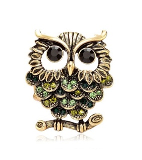 antique gold owl rings, gold owl rings and owl statement rings