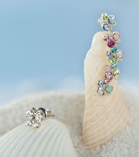 butterfly ear pin earrings, butterfly ear pins and chic