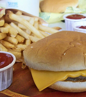 burger, chicke and fast food