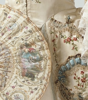 aristocrat, embroidery and fan