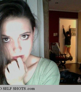 funny, photobomb and self shot