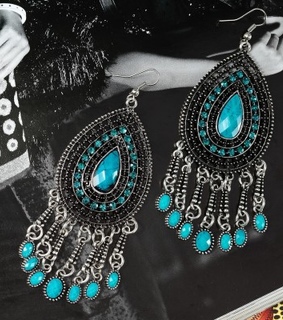 teardrop chandelier earrings