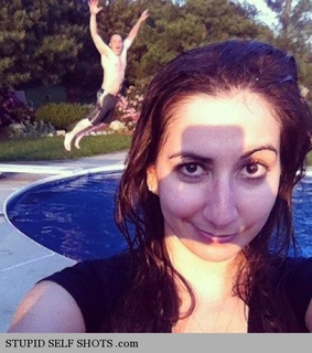 funny, photobomb and self shot