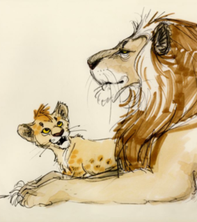 disney,  simba and  mufasa