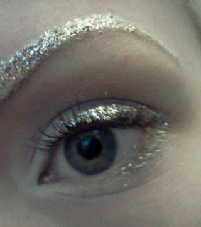 eye, eyebrow and eyeshadow