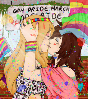 art, drawing and gay pride