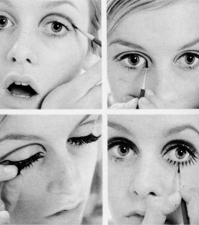 1970s, dramatic and false eyelashes