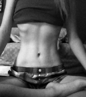 anorexic, black and white and sexy