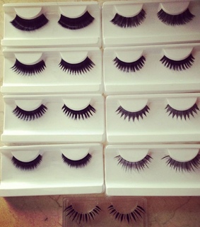 cosmetics, eyelashes and false lashes
