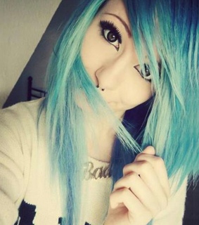 alternative, altgirl and bicolor hair