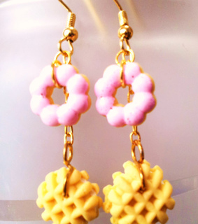 cute jewelry, donut and food jewelry
